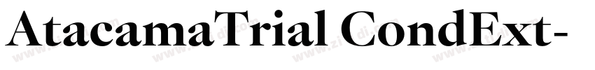 AtacamaTrial CondExt字体转换